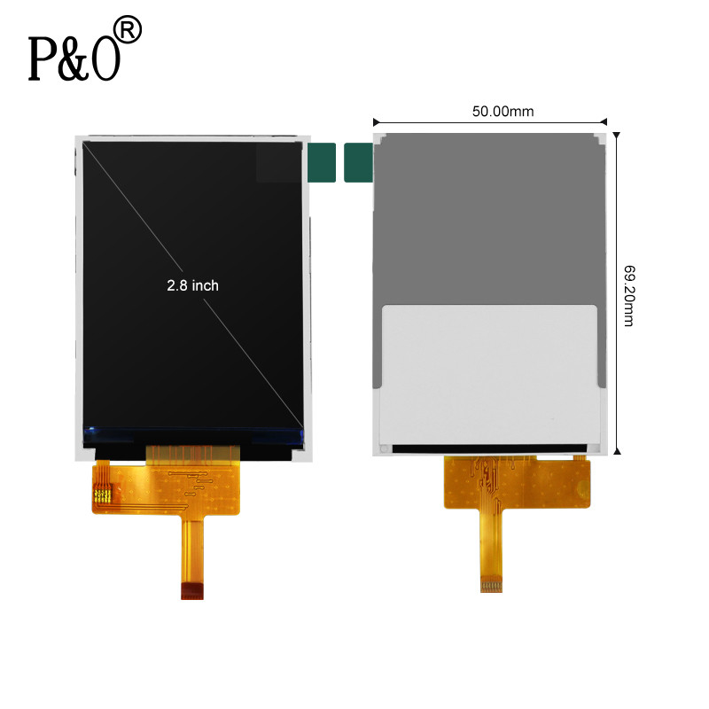 Polcd 40 Pin Dokunmatik Ekran LCD Ekran 240x320, MCU FPC 2.8 İnç TFT LCD Dokunmatik Panel