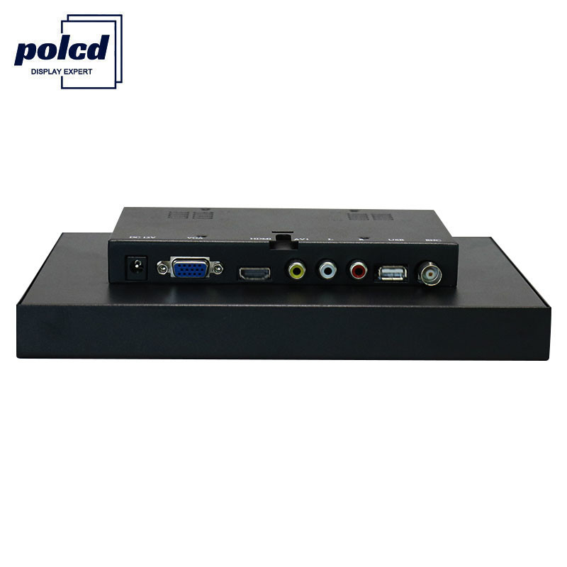 Polcd Özelleştirme 8 İnç IPS Panel Metal Kasa Endüstriyel LCD Monitör Açık Çerçeve
