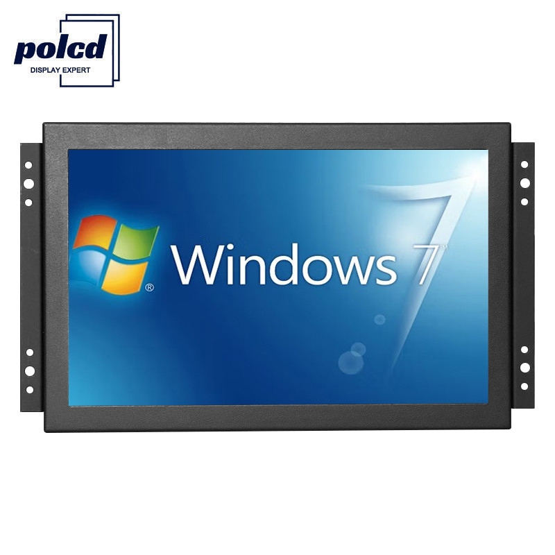 Polcd Endüstriyel 10 İnç Kapasitif Dokunmatik Monitör VGA Bilgisayar LCD Ekran Açık Çerçeve