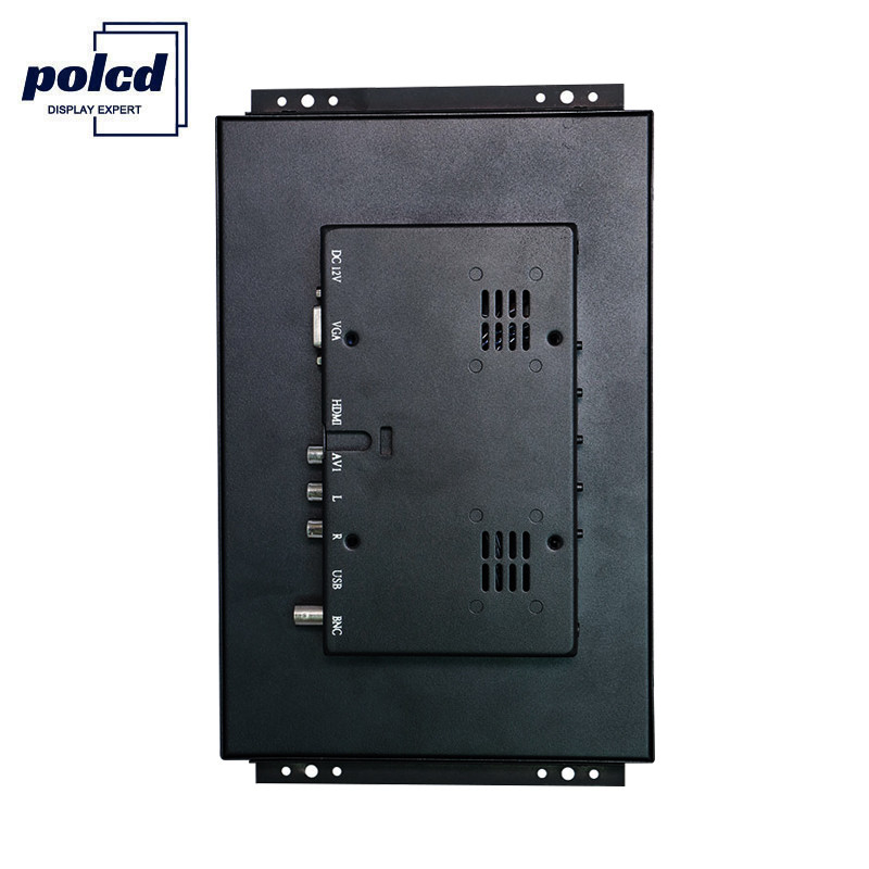 Polcd 10 İnç Dokunmatik Ekran TFT Monitör, HDMI VGA LED Endüstriyel LCD Monitör Açık Çerçeve