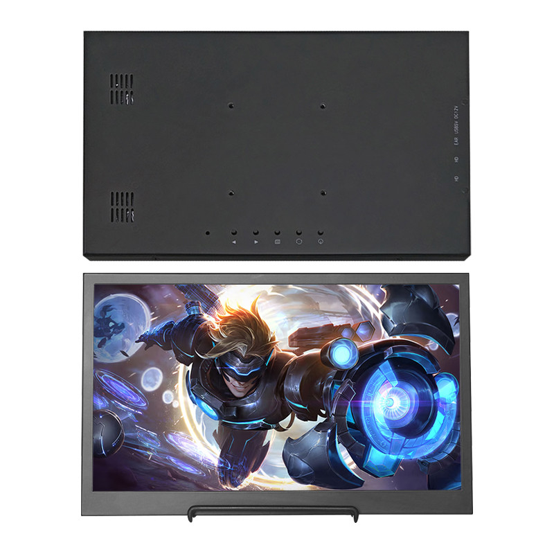 Polcd Çift Tip C Bağlantı Noktalı Taşınabilir LCD Monitör 15.6 İnç 3840x2160 LED Ekran