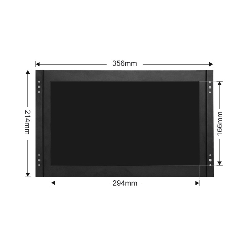 Polcd 13.3 İnç Metal Kasa Endüstriyel LCD Monitör Açık Çerçeve Dokunmatik Ekran VGA HDMI