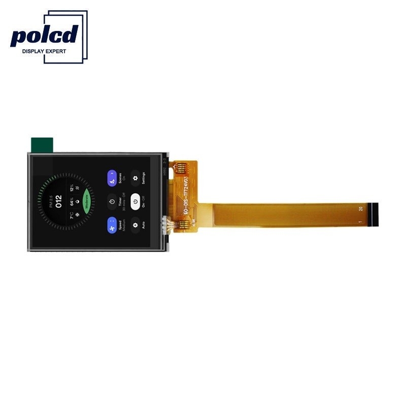 Polcd Görüntüleme Yönü 12 0'Clock Renkli 262k Dokunmatik Ekran Küçük 2,4 inç görüntüler