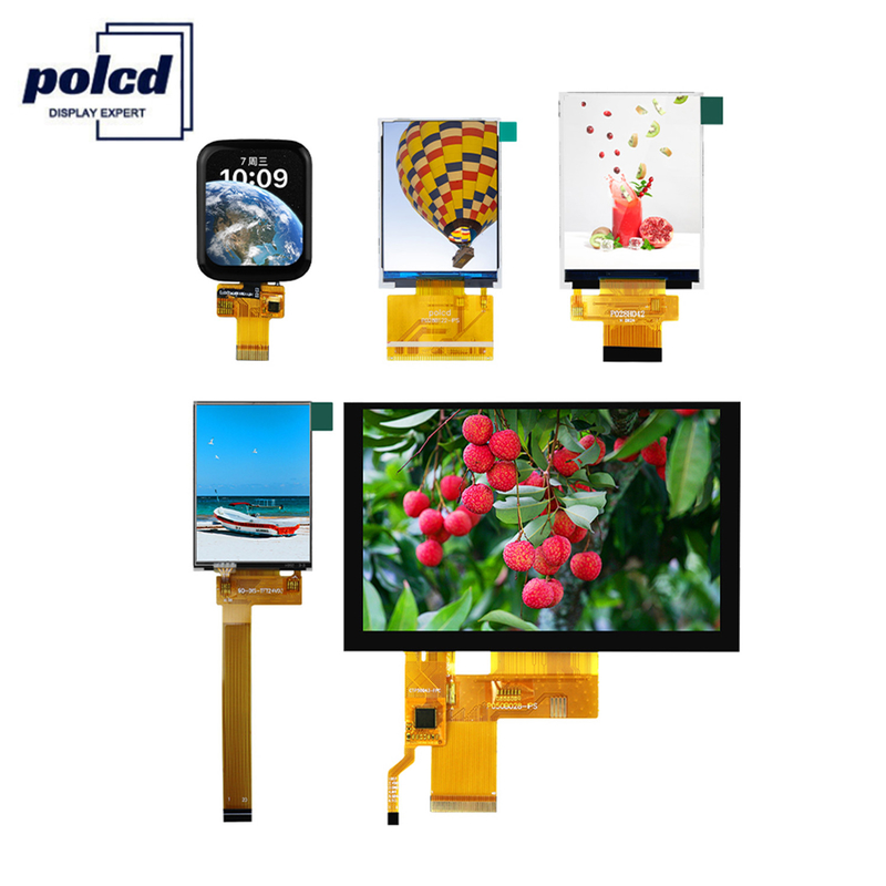 1,69 2,2 2,4 3,5 4 4,3 İnç Küçük LCD Ekran LCM TFT Tam Renkli RGB SPI IPS Paneli