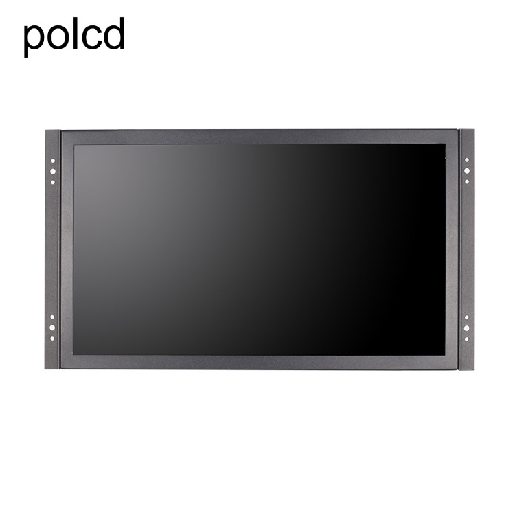 Polcd Metal Duvara Monte Gömülü 15.6 İnç LCD Monitör Endüstriyel IPS HDMI VGA Bağlantı Noktası