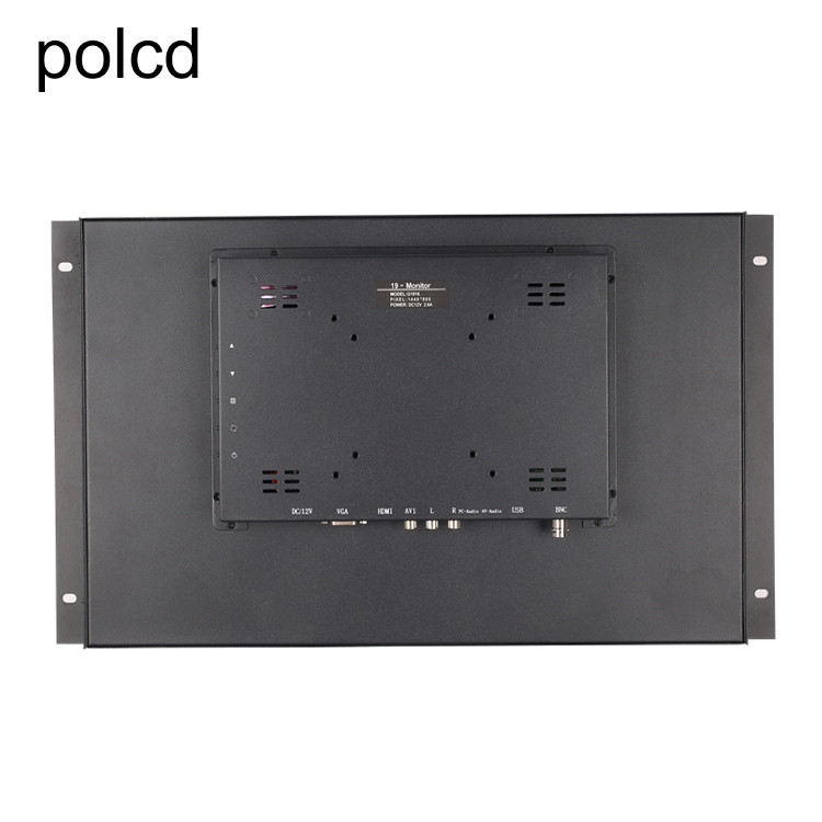 Endüstriyel Duvara Monte Asılı Kulak Metal Kasa LCD Ekran Monitör Polcd 19 Inç