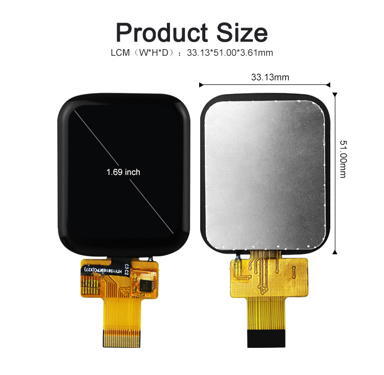 Polcd 1.69 İnç 240x240 Ips Lcd ST7789V Küçük Lcd Dokunmatik Ekran 4 Satır SPI