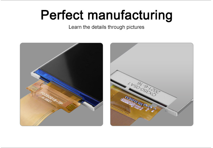 3.5 inç LCD Panel Modülü 320x480 Rgb Spi Arayüzü Tam Renkli Tft Lcm Ekran Polcd