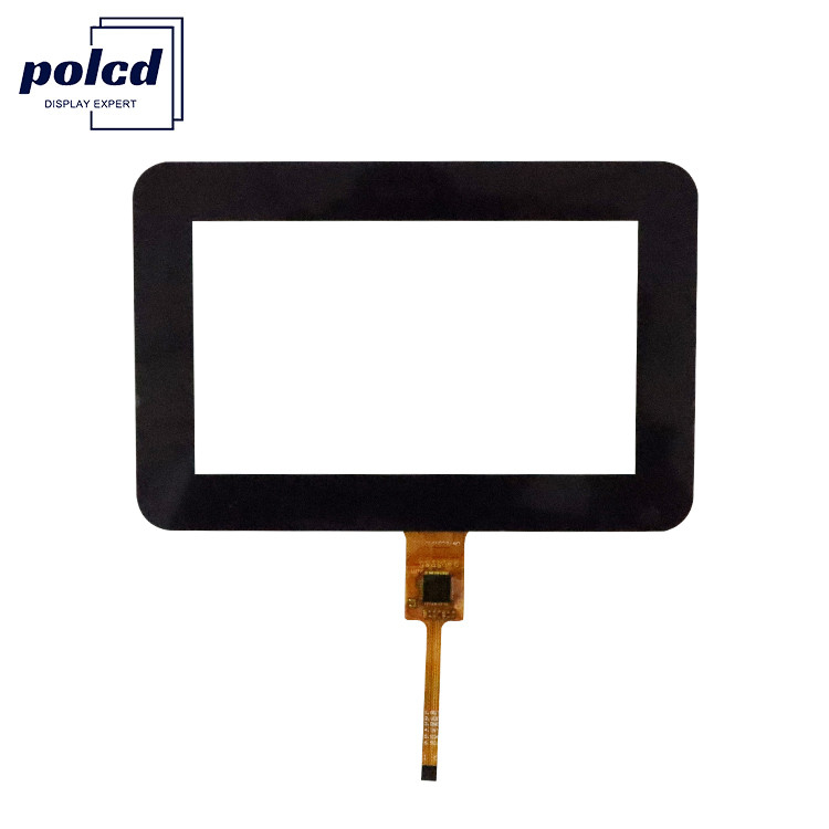 IIC Polcd LCD dokunmatik panel özelleştirilmiş 4.3 inç kare yüksek hassasiyetli G + G Ctp