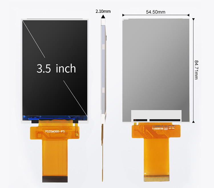 Ili9488 Tft Dokunmatik Ekran Polcd 3.5 Inch LCD Modülü 320x480 Ips Görünüm Köşe Rgb Arayüzü