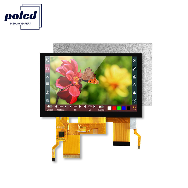 5 Inch Ips Tft LCD Ekran 24 Bit RGB Arayüzü 800*480 Görünüm