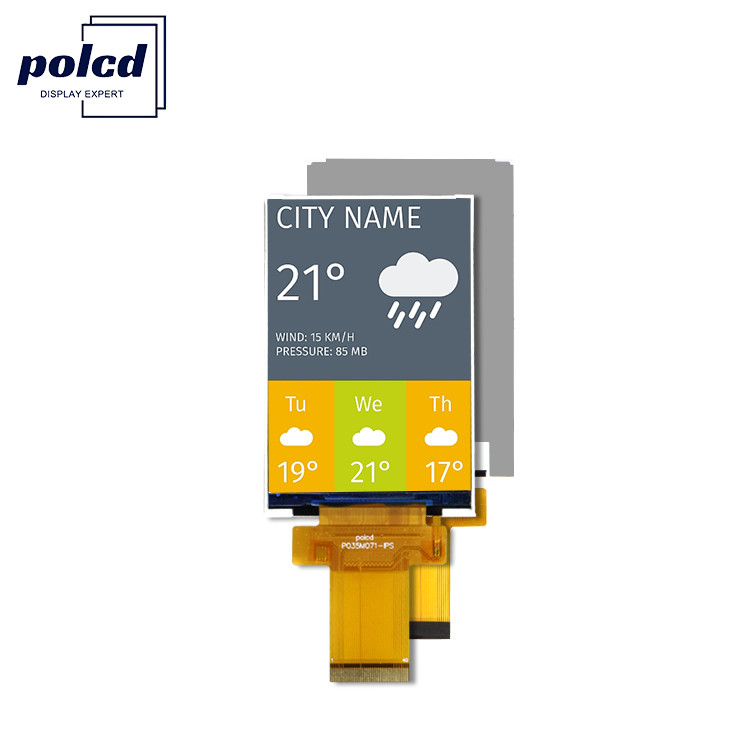 3.5 inç Endüstriyel Ekipman Tft Renkli LCD Modülü Ips Mcu Spi Arayüzü