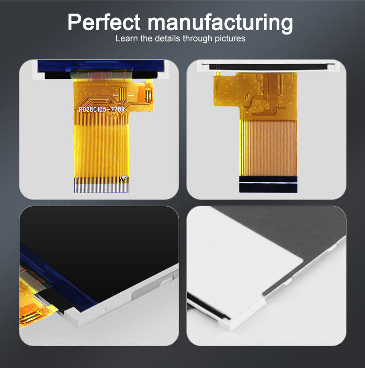 Mcu 37 Pin 2.8 Inch Touch Screen LCD Ekran Modülü Direniş Dokunuşla