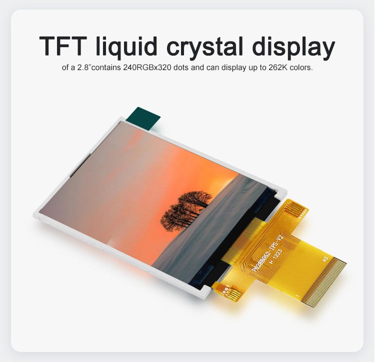 Polcd MCU 9 BIT 2.8 İnç Lcd Tft Ekran 240X320 Tft Renkli Ekran Ticari