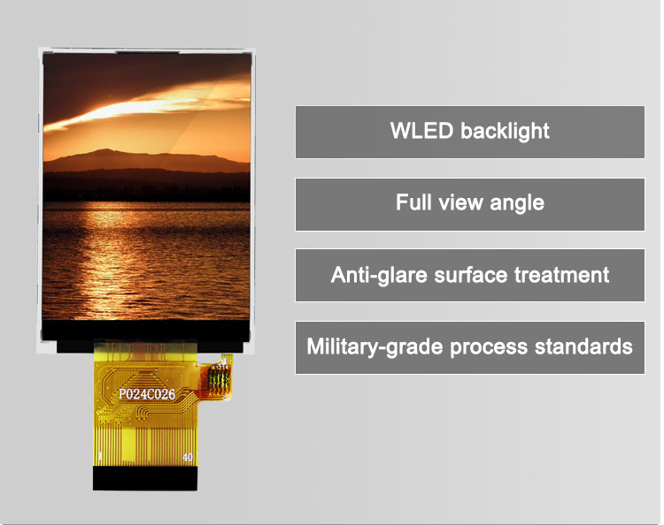 Polcd ST7789V 2.4 Inch Tft Display 12 0'CLOCK 240x320 tft LCD Panel Ekranı