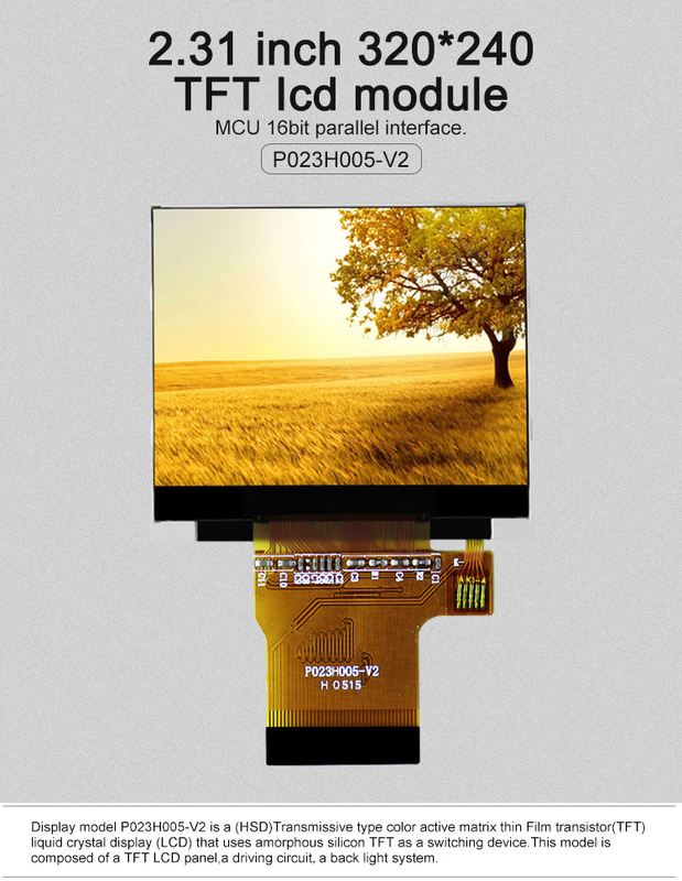 Polcd Color 262K 2.31 Inch Square Screen 300 Nit 320x240 tft ekran LCD