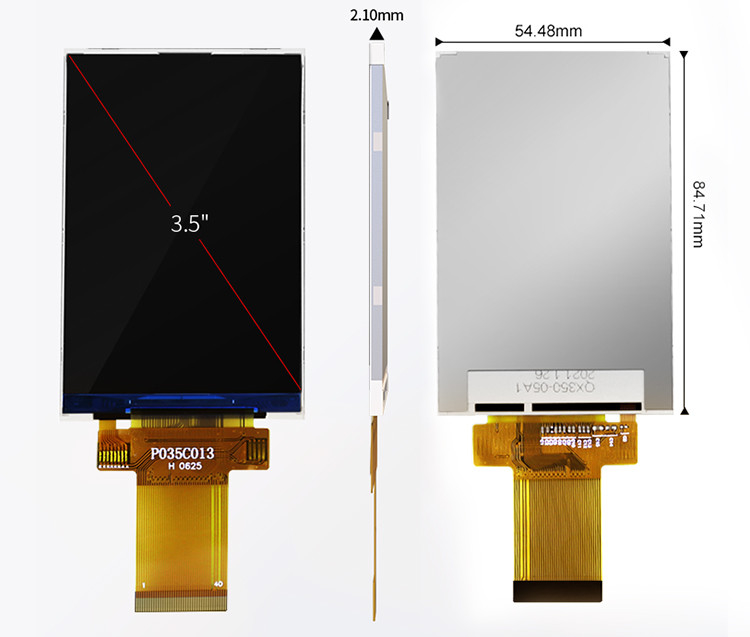 Polcd 320x480 3.5 Inch TFT Panel Spi 8 / 9 / 16 / 18 Paralel Arayüzlü LCD Ekran