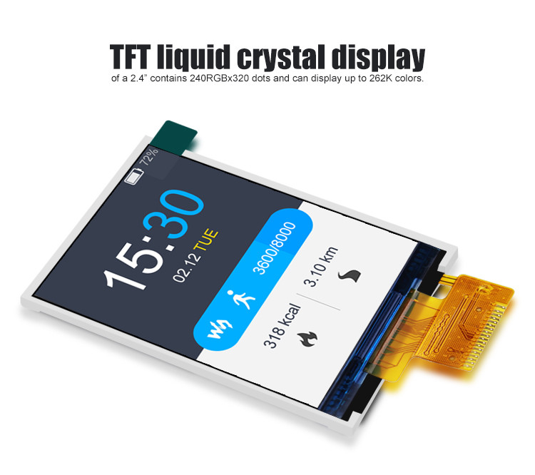 Polcd ST7789V2 HD TFT Ekran RoHS 2.4 Tft Spi 240x320 3 Kablo 2 Hat