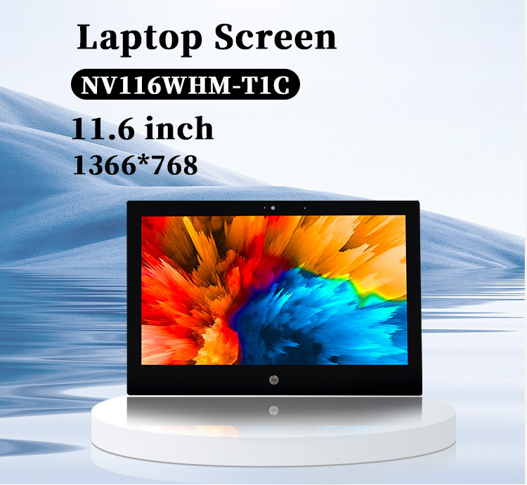 11.6 inç 1366x768 NV116WHM-T1C Değiştirme dizüstü bilgisayar dokunmatik ekran 60Hz Renkli IPS TFT LCD Ekranı