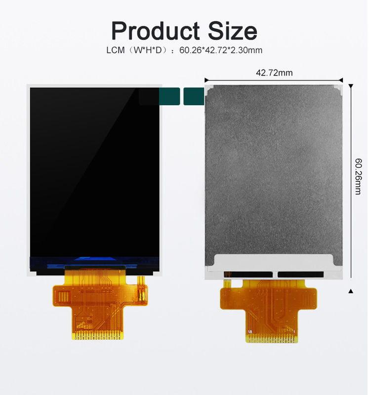 Polcd ST7789V2 2.4 Tft Ekran Renkli 262K TFT LCD Modülü 48.96mm TFT LCD
