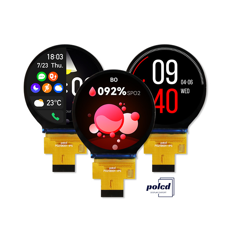 Polcd 2.1 inç IPS Küçük Yuvarlak LCD 480*480 Mipi arayüzü ST7701S Daire Yuvarlak TFT Ekran Modülü
