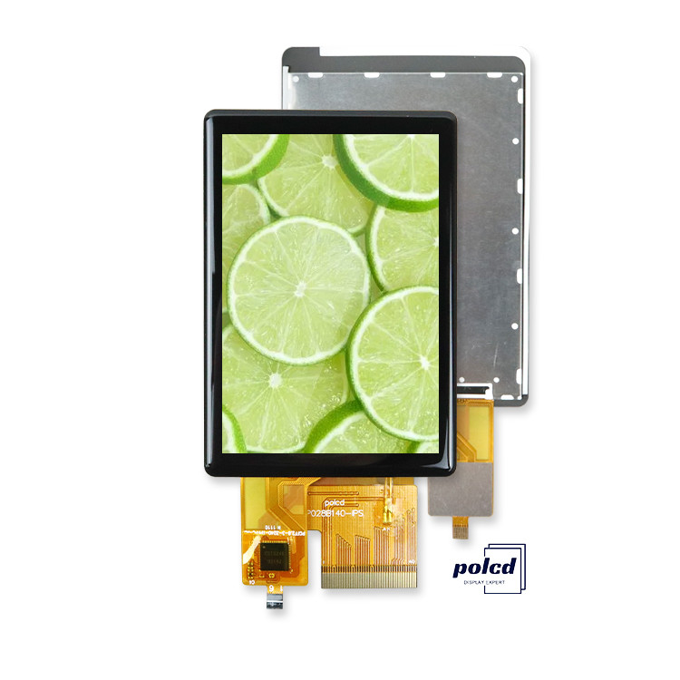 Polcd Yüksek Parlaklık 500nit 2.8 inç LCD Ekran 240x320 IPS tüm açı CTP Kapasitif Dokunmatik TFT Ekranı