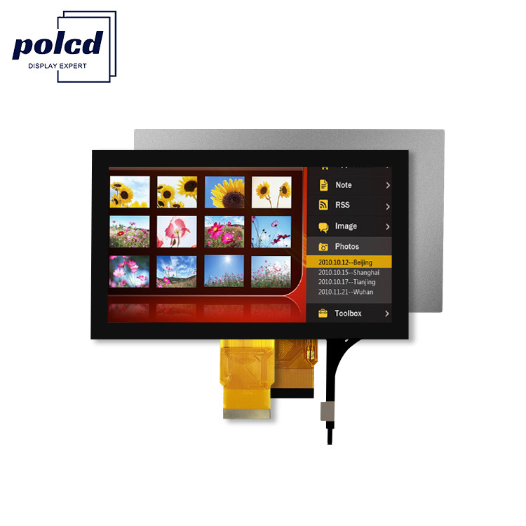 Polcd 7' Tft LCD Panel 800x480 Kapasitatif Dokunmatik Ekran RGB arayüzü 7 inç LCD Modülü Ekranı