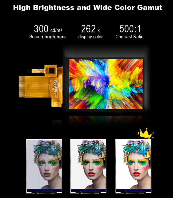 Polcd 3.5 inç TFT Yüksek çözünürlük 320*480 MCU SPI Paralel Arayüz Kapasitif Dokunmatik Ekran Panelli LCD Ekranı