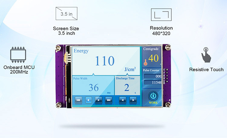 Polcd 3.5 Inch Serial Port Komut Ekranı LCD Modülleri TFT Ekran HMI Dokunmatik Ekranı