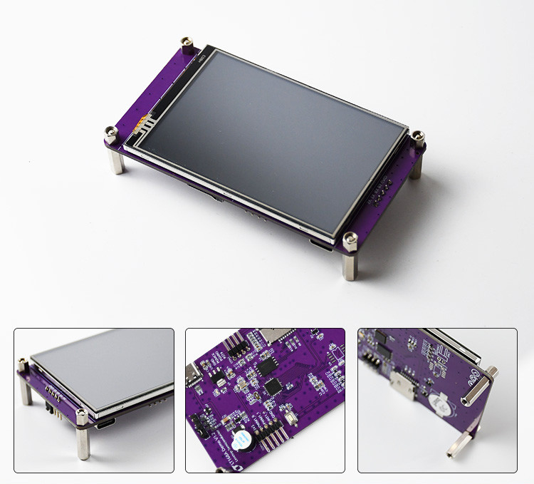Polcd 3.5 Inch Serial Port Komut Ekranı LCD Modülleri TFT Ekran HMI Dokunmatik Ekranı