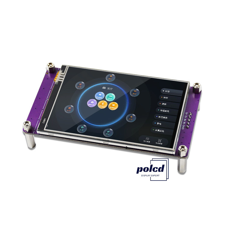 Polcd 3.5 Inch Yüksek Çözünürlük 480 * 320 HMI Dokunmatik Panel Kontrol Panosu ile TFT LCD Modülü