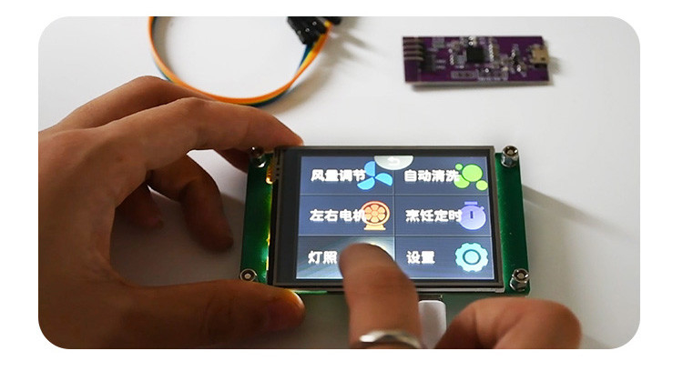 Polcd 2.8 Inch 240*320 HMI Embedded TFT LCD Modülü Herhangi bir MCU Seriyel Port Ekranı ile Denetlenir