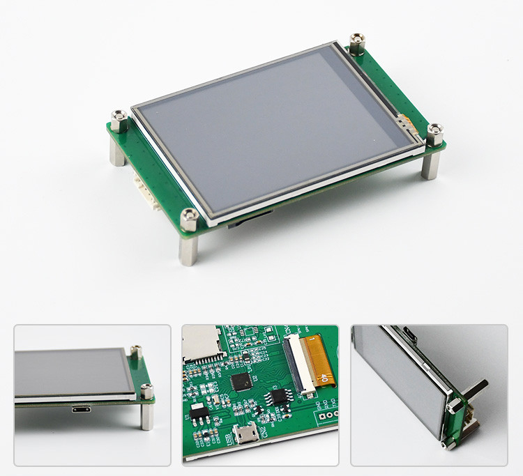Polcd 2.8 Inch 240*320 HMI Embedded TFT LCD Modülü Herhangi bir MCU Seriyel Port Ekranı ile Denetlenir