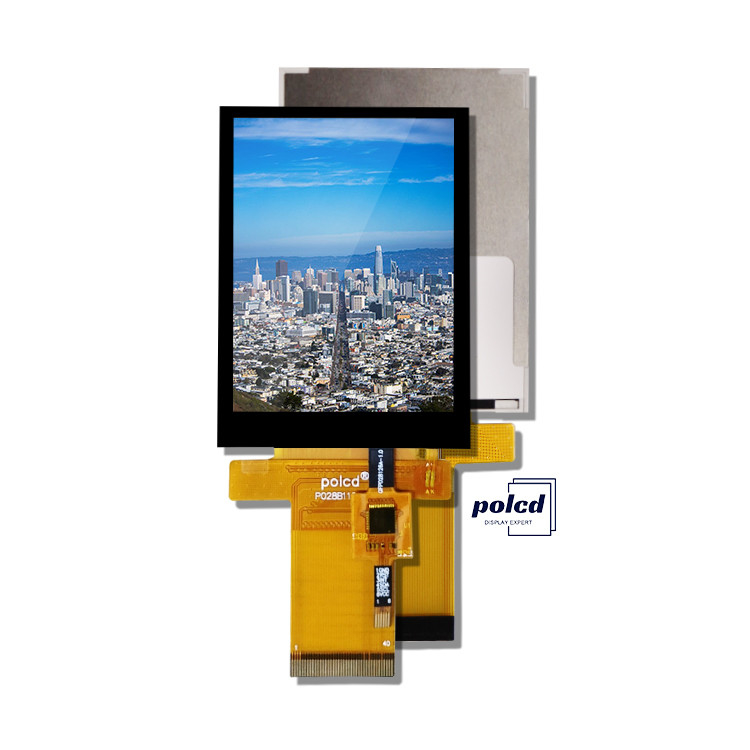 Polcd 2.8 inç 480 * 640 çözünürlük RGB arayüzü Dokunmatik Panel ST7701S LCD TFT Ekran Modülü