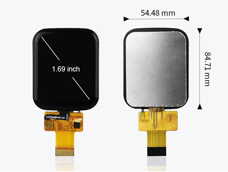 Polcd 1.69 Inch 240x280 Kapasitif Dokunmatik Panel Tam Görünüm Köşesi Akıllı Saat için LCD Modülü