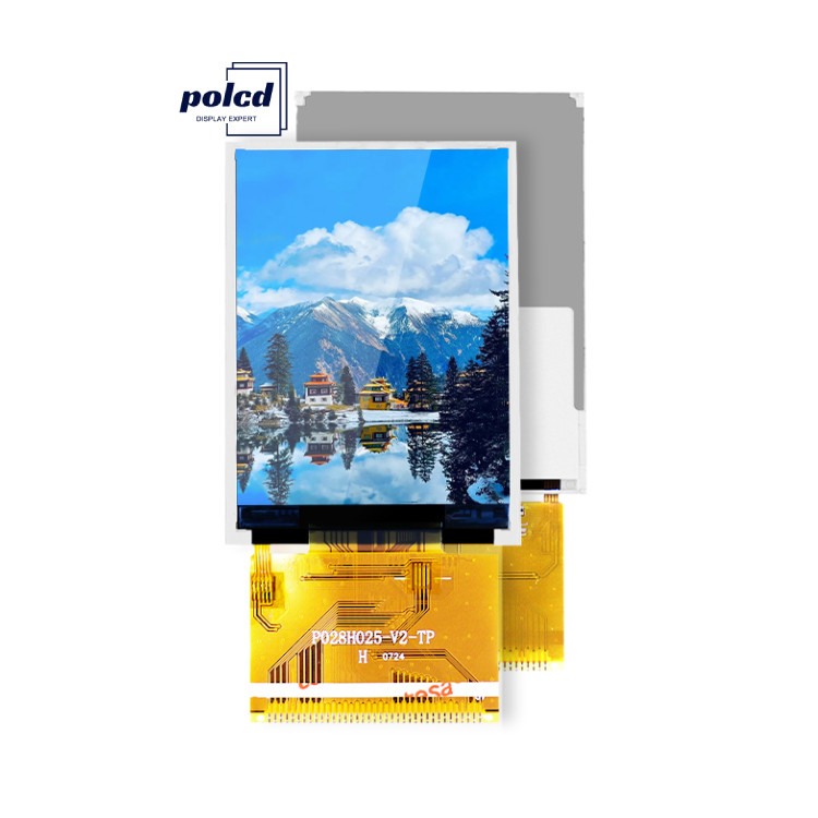Polcd RoHS 2.8 İnç HD TFT Ekran 8080 MCU 16 Bit Tft Lcd Ekran