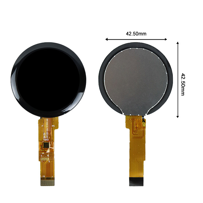 Polcd Yuvarlak 240*240 1.28 1.3 Inch Touch Tft LCD Ekranı SPI Arayüzü GC9A01 Sürücü IC IPS Ekranı