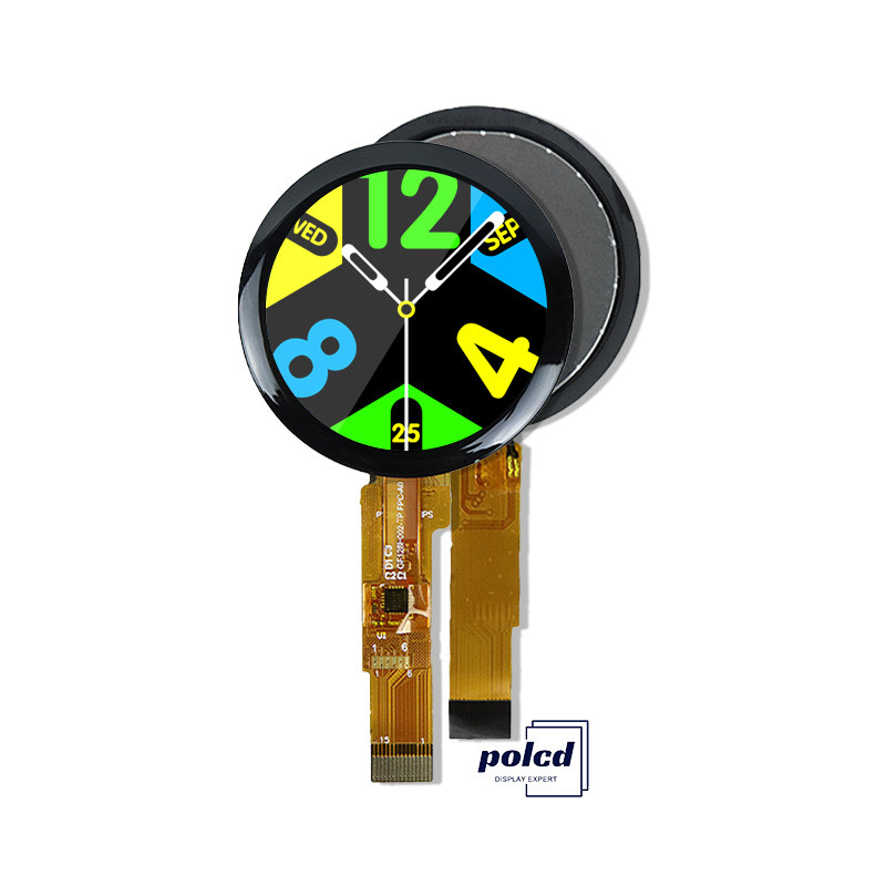 Polcd Yuvarlak 240*240 1.28 1.3 Inch Touch Tft LCD Ekranı SPI Arayüzü GC9A01 Sürücü IC IPS Ekranı