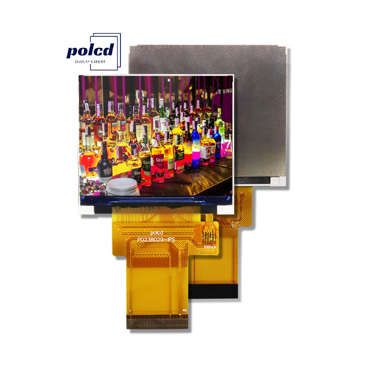 Polcd Küçük 2.3 inç 480x360 Yüksek çözünürlüklü RGB Renk IPS Görünüm açısı Manzara TFT LCD Ekranı