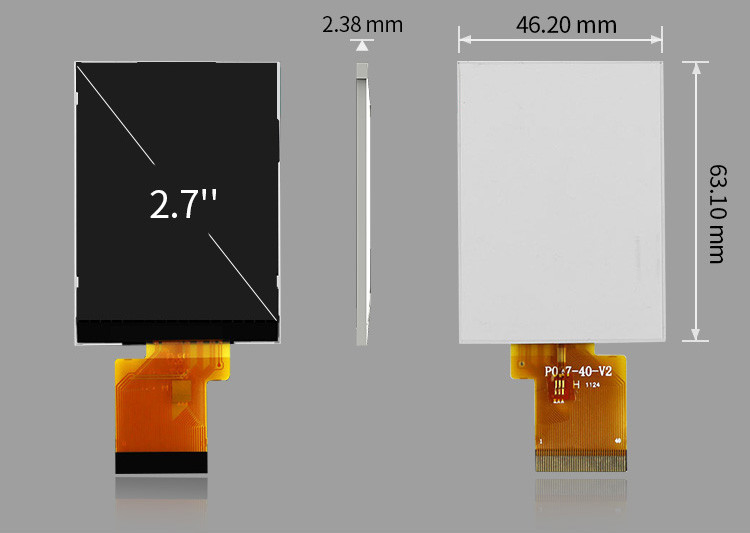 Polcd ILI8961 2.7 Tft Lcd 960X240 TFT LCD Ekran RGB 8 Bit 6 0'CLOCK