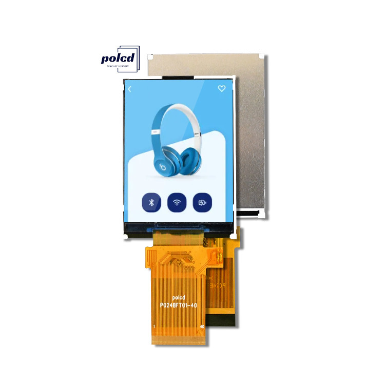 Polcd 2.4 inç LCM Modülü Transflektif SPI MCU kaynak 20pin çözünürlüğü 240x320 TFT LCD Ekranı