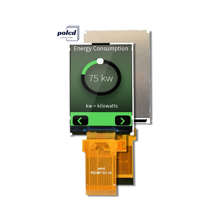 Polcd Tam Renkli LCD Ekran Transflektif 2.4 inçlik TFT SPI MCU 20 pin Qvga 240x320 TFT LCD