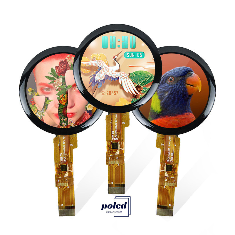Polcd 1.28 inç 1.28' Yuvarlak Renkli Dairesel TFT Ekran 240x240 LCD GC9A01 Sürücü IPS LCD Modülü