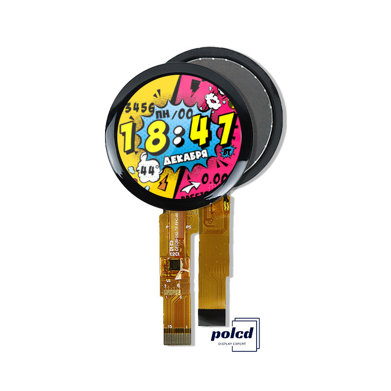 Polcd 1.28 Inch IPS Dairesel LCD Ekranı 240xRGBx240 Çözünürlük Akıllı Saatler için Özel TFT LCD Modülü