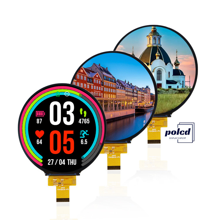 Polcd 4.0' 'Circle Panel LCD Modülü 720*720 ST7703 IPS Görünüm Açısı MIPI arayüzü Yuvarlak TFT Ekranı