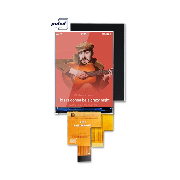 Polcd 2.8 Inch 480x640 çözünürlük IPS Cam LCM LCD Modülü MIPI Arayüzü TFT Ekranı