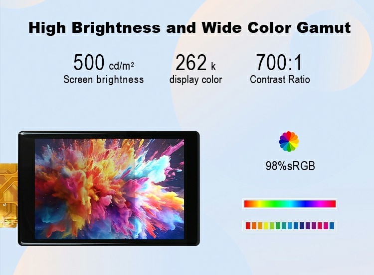 Polcd Custom 3.5 Inch 320x480 Dokunmatik Ekran 500nit ST7796U IPS Tft LCD Ekran Modülü