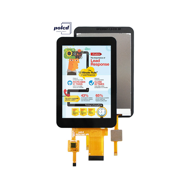 Polcd 3.5' 3.5 Inch SPI Arayüzü 320x480 Çözünürlük ST7796U Sürücü IC IPS TFT LCD Ekran Modülü