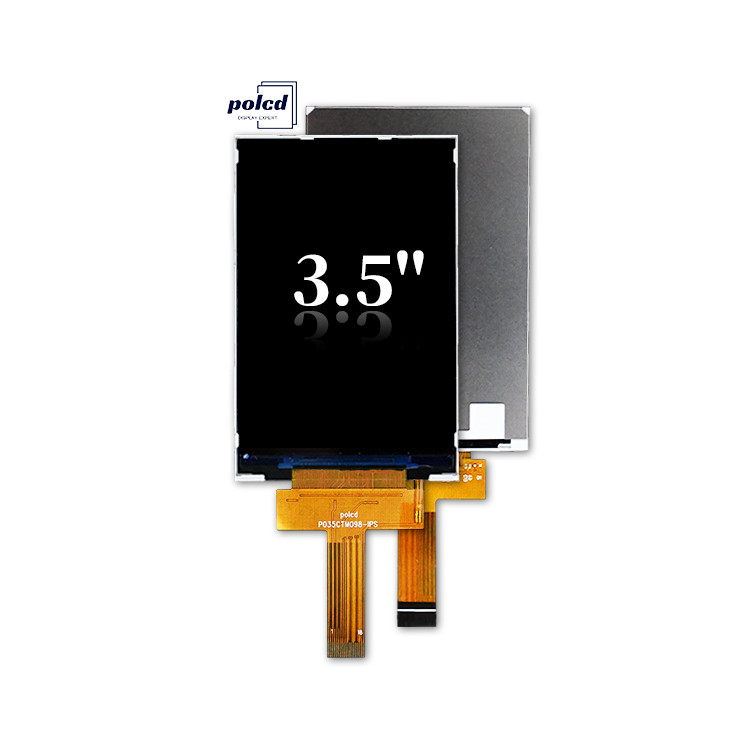 Polcd 3.5 Inch 320x480 Çözüm 350nits Mipi Arayüz ili9488 IC Dikey Tip 3.5' 'TFT LCD Ekran Modülü