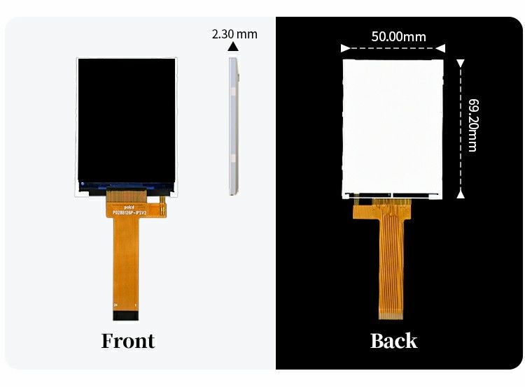 Polcd Küçük LCD 2.8 inç 240x320 Yüksek Parlaklık 900 nit IPS LCD Modülü Ekran 2.8' 'endüstriyel TFT